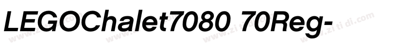 LEGOChalet7080 70Reg字体转换 LEGOChalet7080 70Reg字体转换